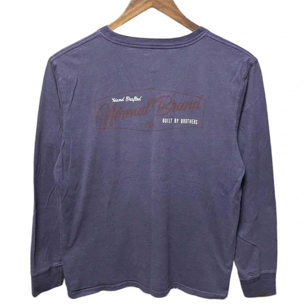 hand crafted the normal brand built by brothers long sleeve crewneck shirt